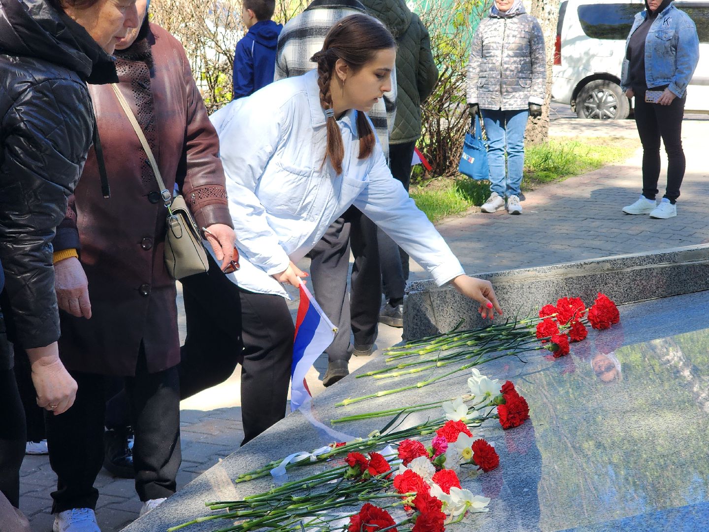 день победы, митинг памяти, возложение цветов, Мытищи, минута молчания,
