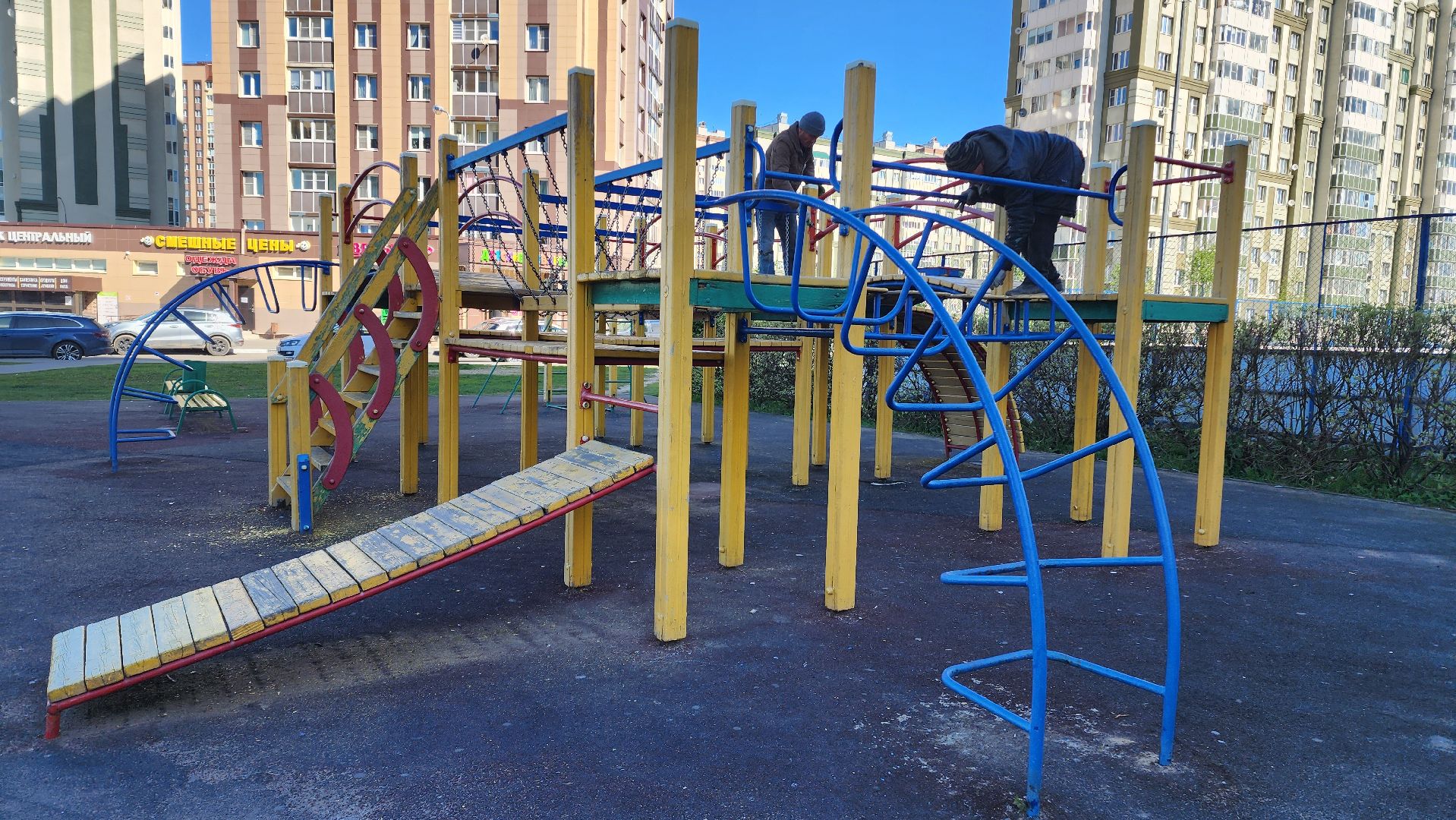 Домодедово, Микрорайон Южный, благоустройство, детская площадка, ГУСТ МО, месячник благосутройства, месяц чистоты и благоустройства, УК РИТМ, Управляющая компания, комбинат благоустройства,