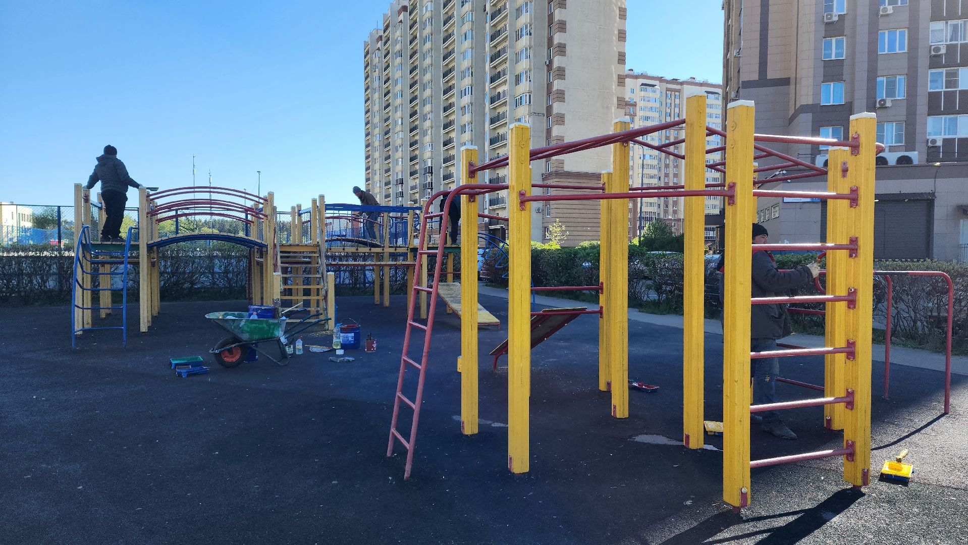 Домодедово, Микрорайон Южный, благоустройство, детская площадка, ГУСТ МО, месячник благосутройства, месяц чистоты и благоустройства, УК РИТМ, Управляющая компания, комбинат благоустройства,