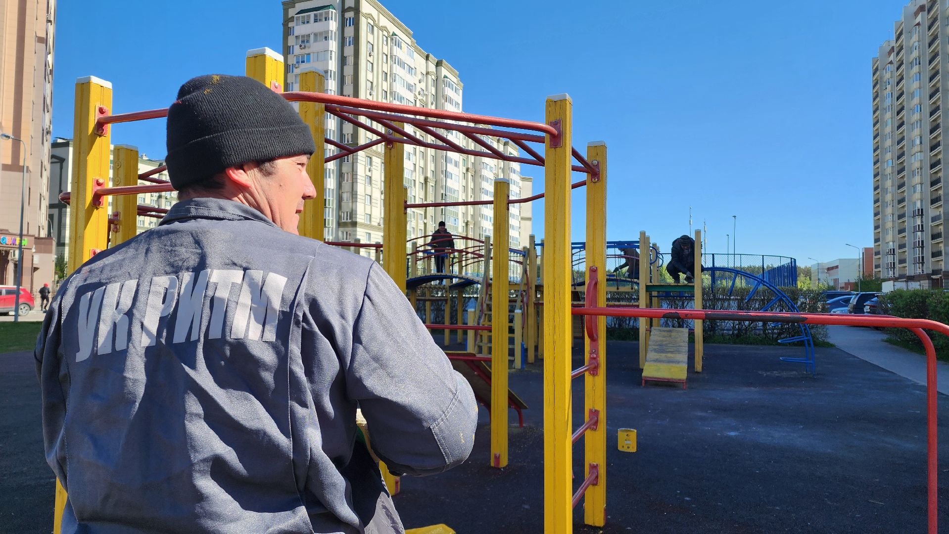 Домодедово, Микрорайон Южный, благоустройство, детская площадка, ГУСТ МО, месячник благосутройства, месяц чистоты и благоустройства, УК РИТМ, Управляющая компания, комбинат благоустройства,