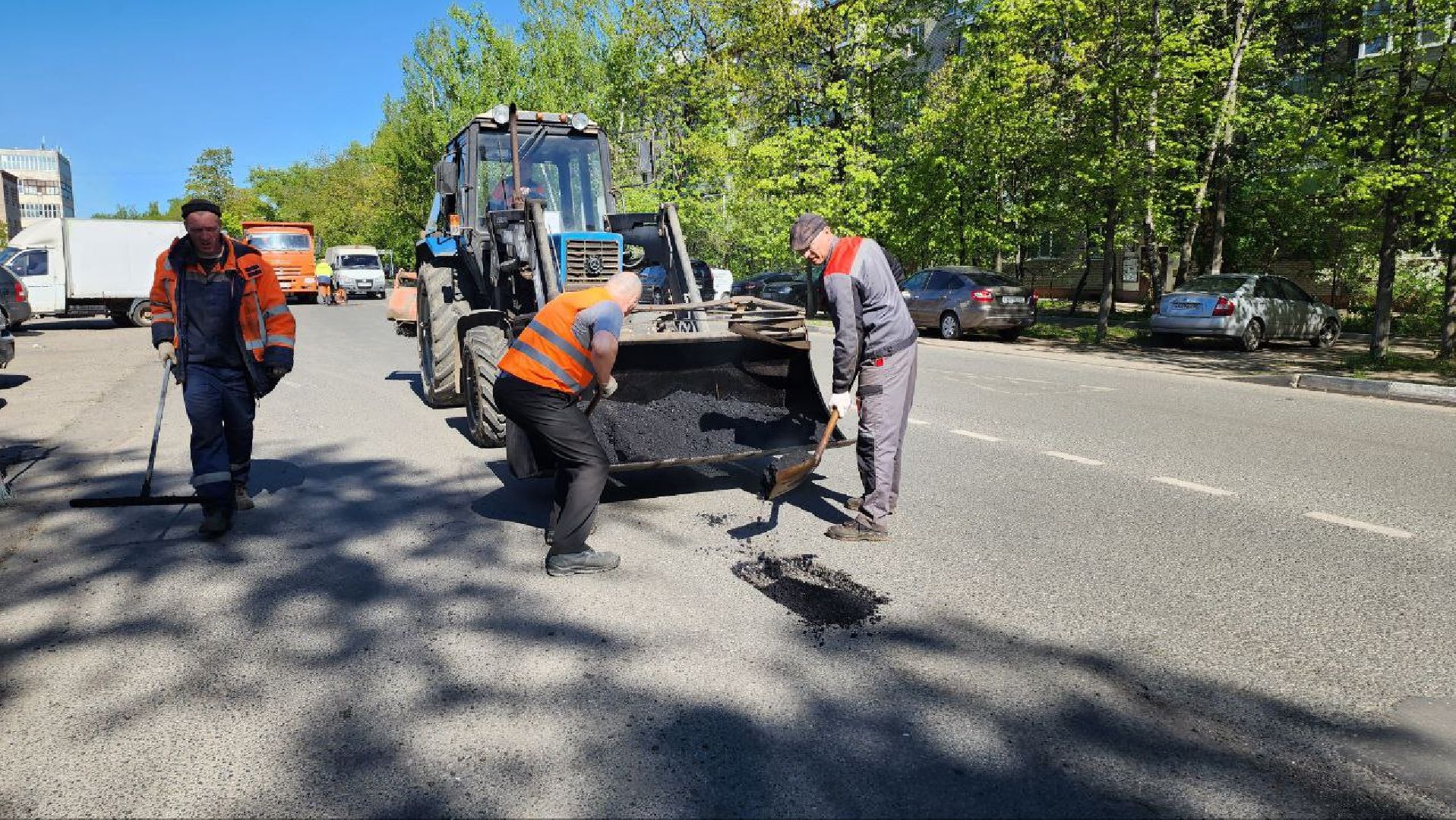 люберцы, ремонт дорог, ямочный ремонт,