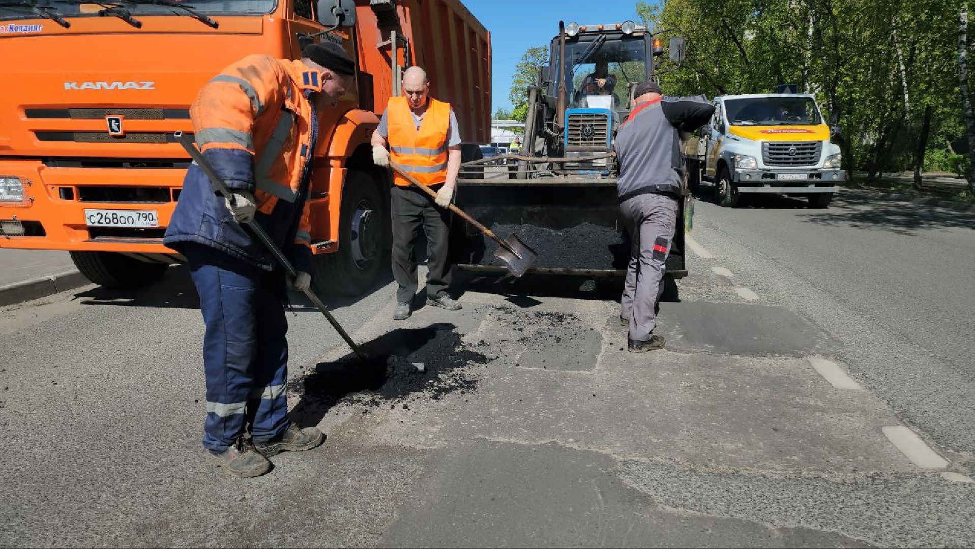 люберцы, ремонт дорог, ямочный ремонт,