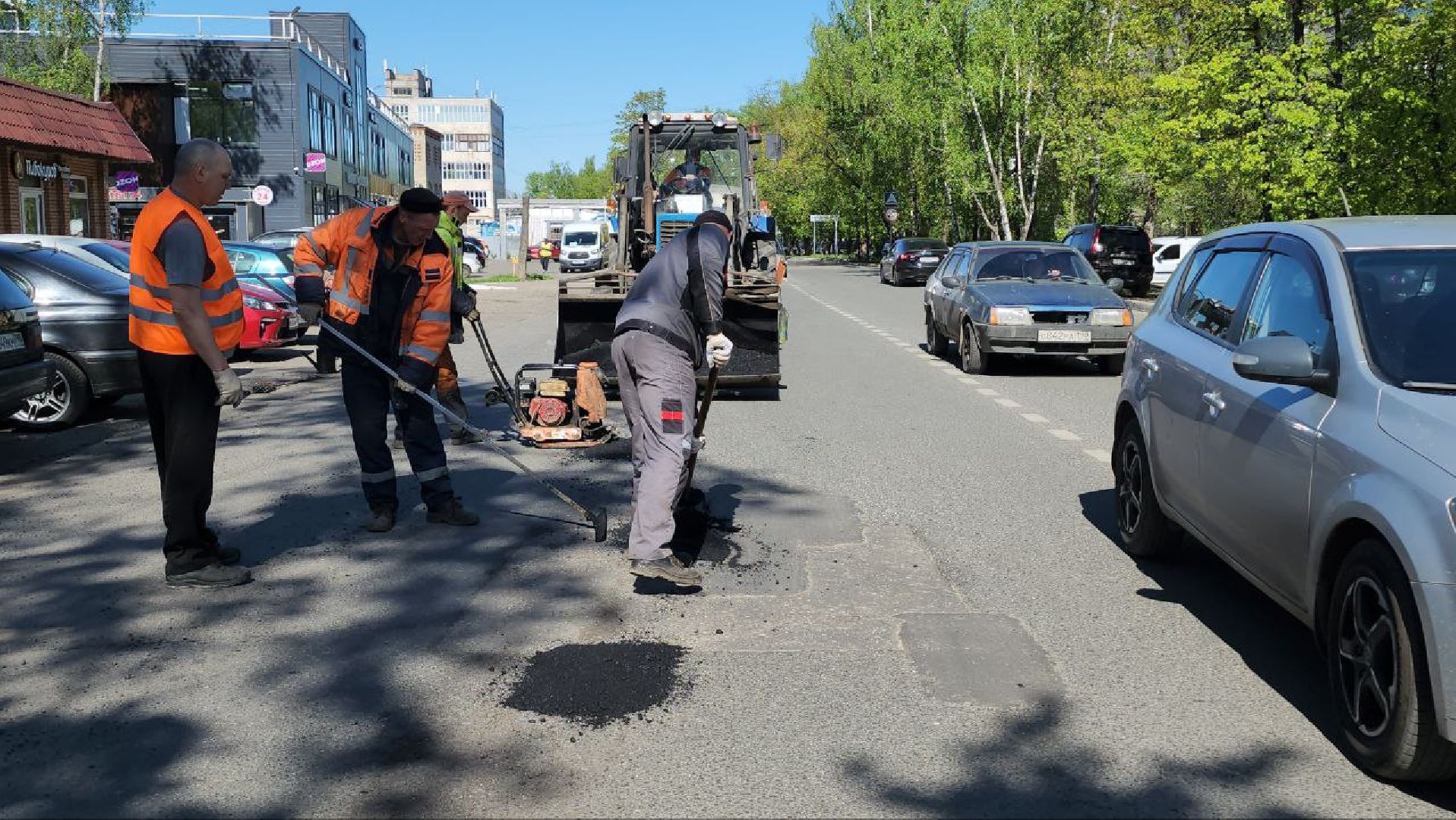 люберцы, ремонт дорог, ямочный ремонт,