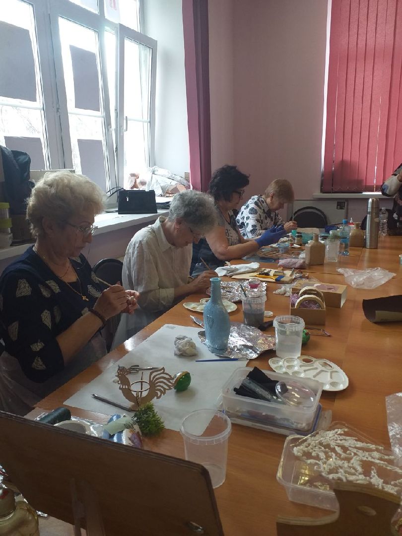 активное долголетие, пасха, творческие занятия,