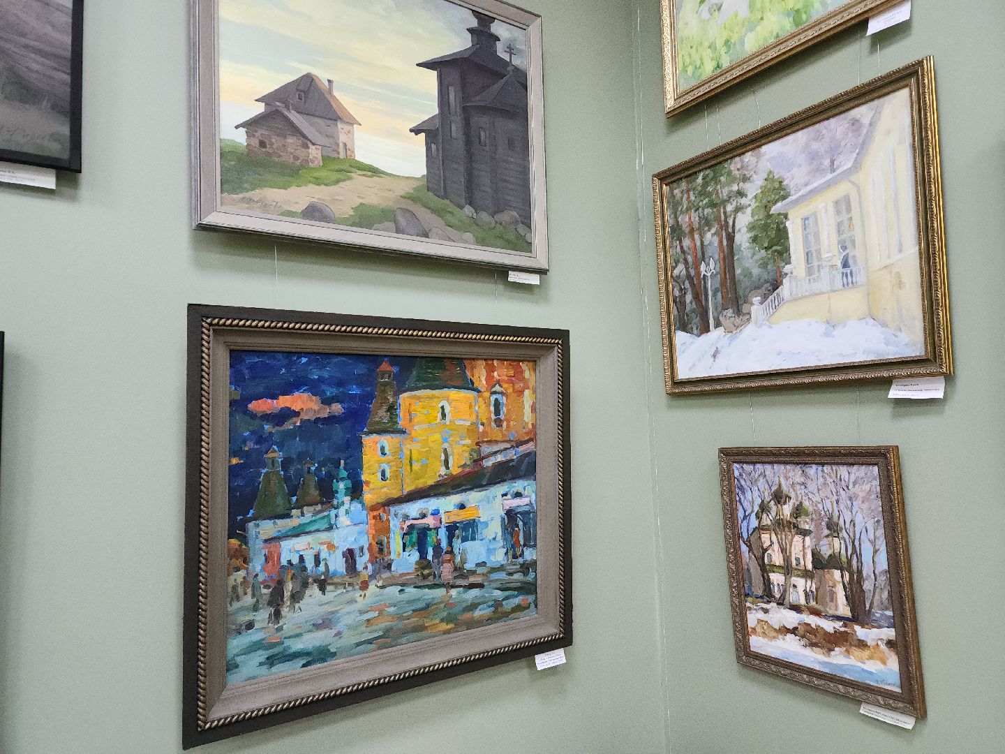 пушкино, экспозиция, самобытное творчество, живопись, художественная выставка, художник-педагог,