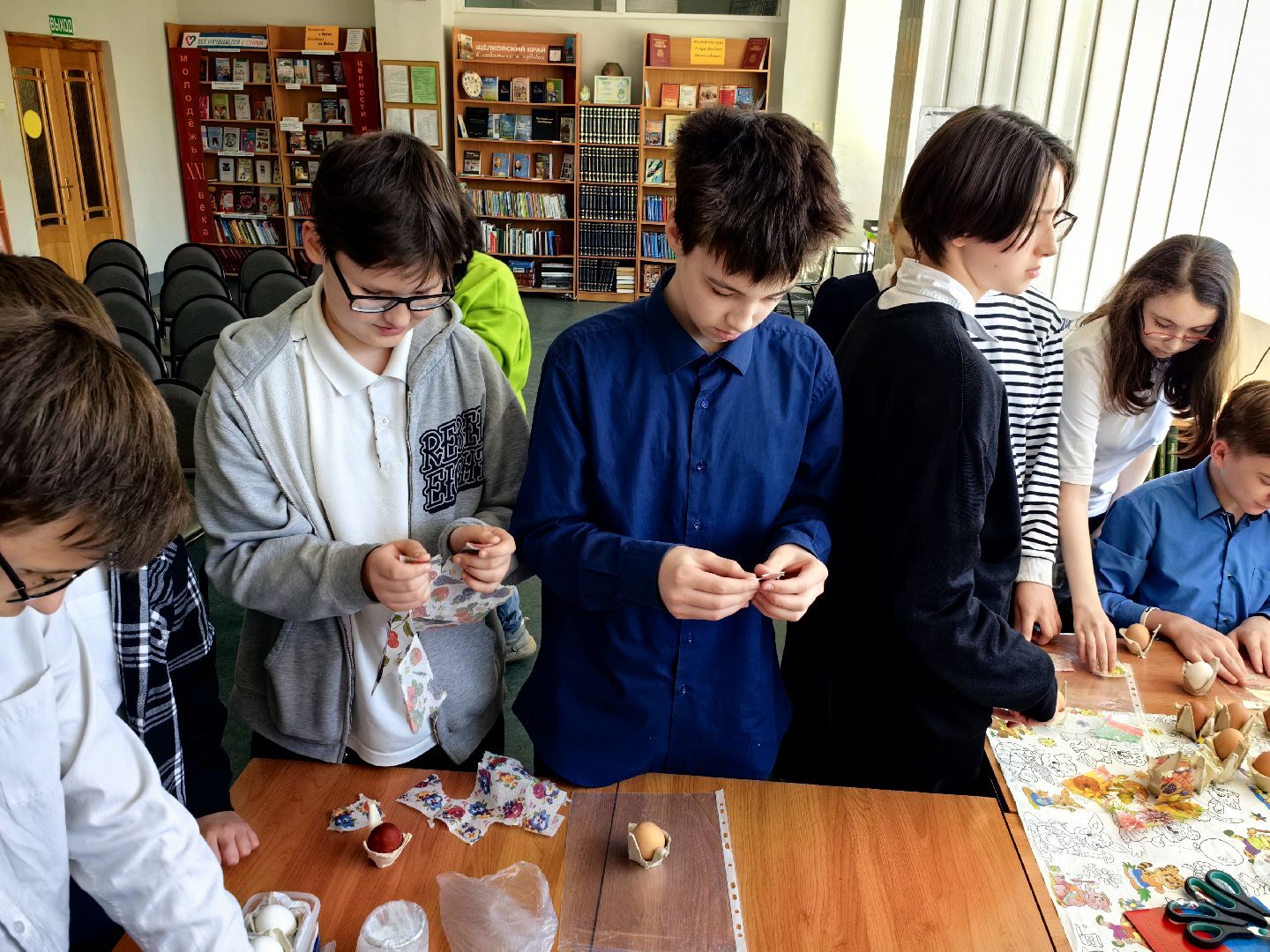 библиотека, Пасха, куличи, яйца, мастер-класс к пасхе,