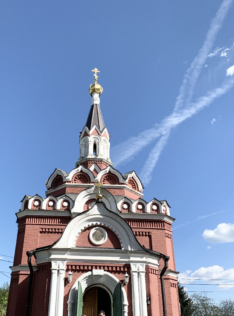 Балашиха, Подмосковье, Троицкий храм в Павлино, Пасха, освящение куличей,