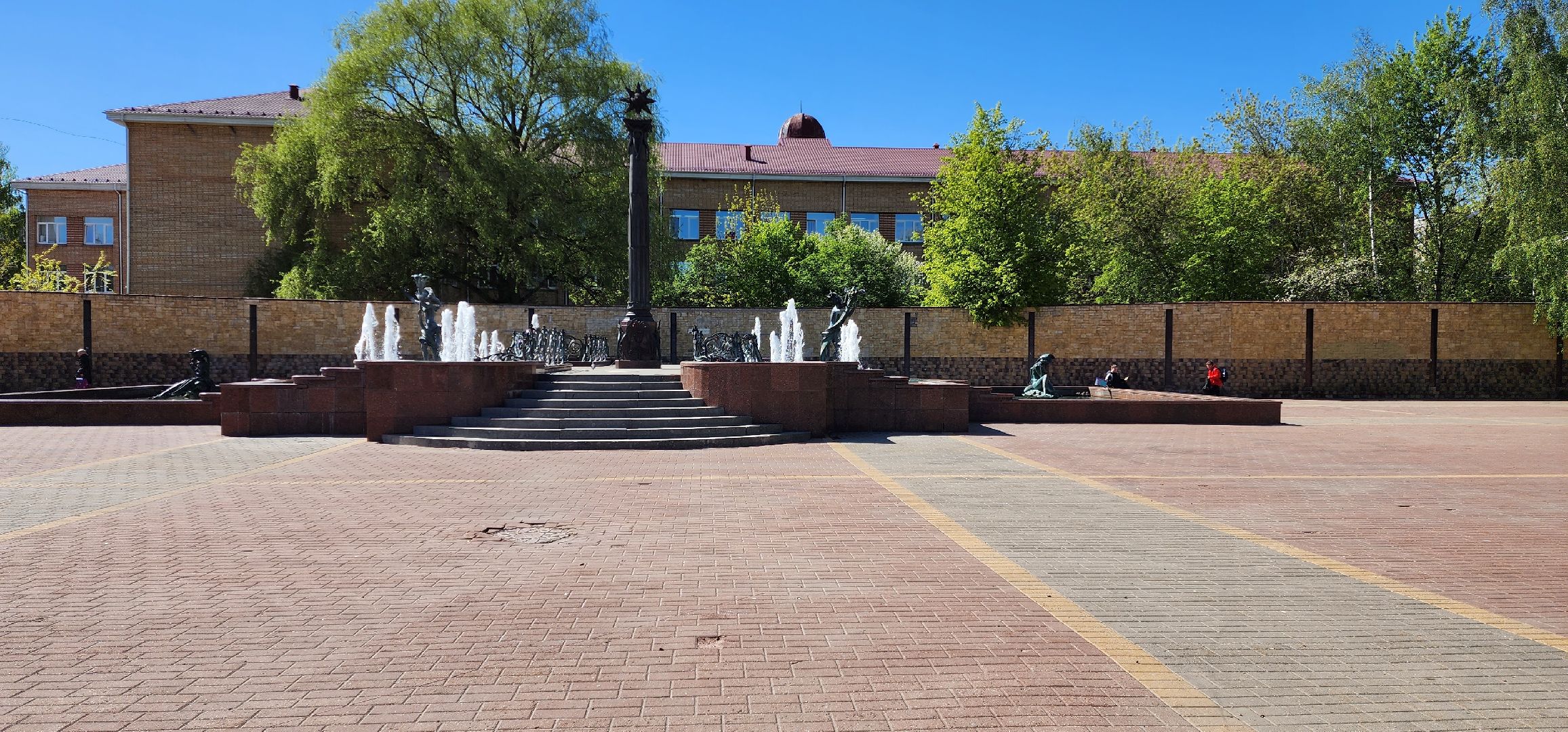 раменское, благоустройство, запуск фонтанов, фонтан времена года на площади молодежи,