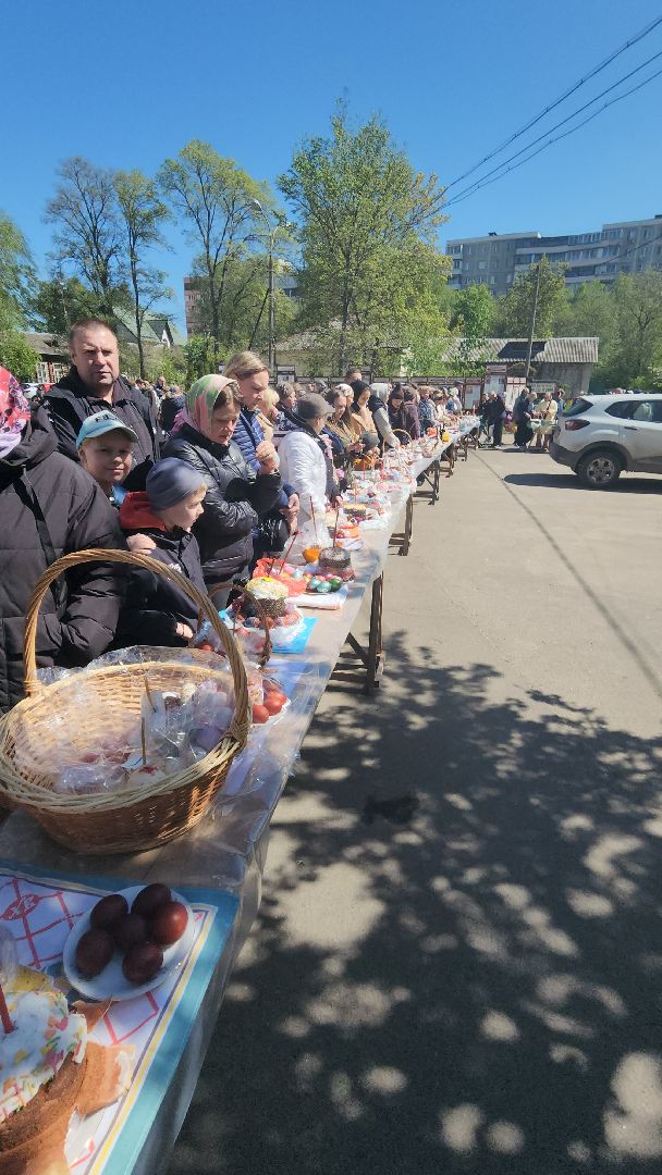 Пасха, освящение куличей, Преображенский храм, Космодамианский храм,