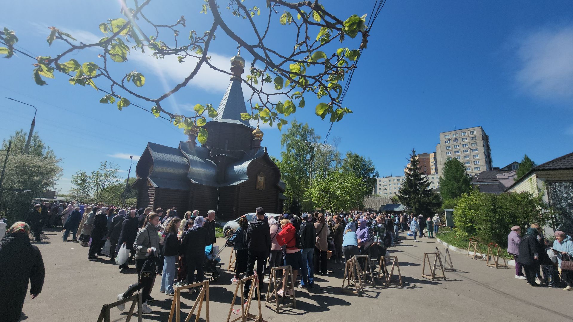 Пасха, освящение куличей, Преображенский храм, Космодамианский храм,