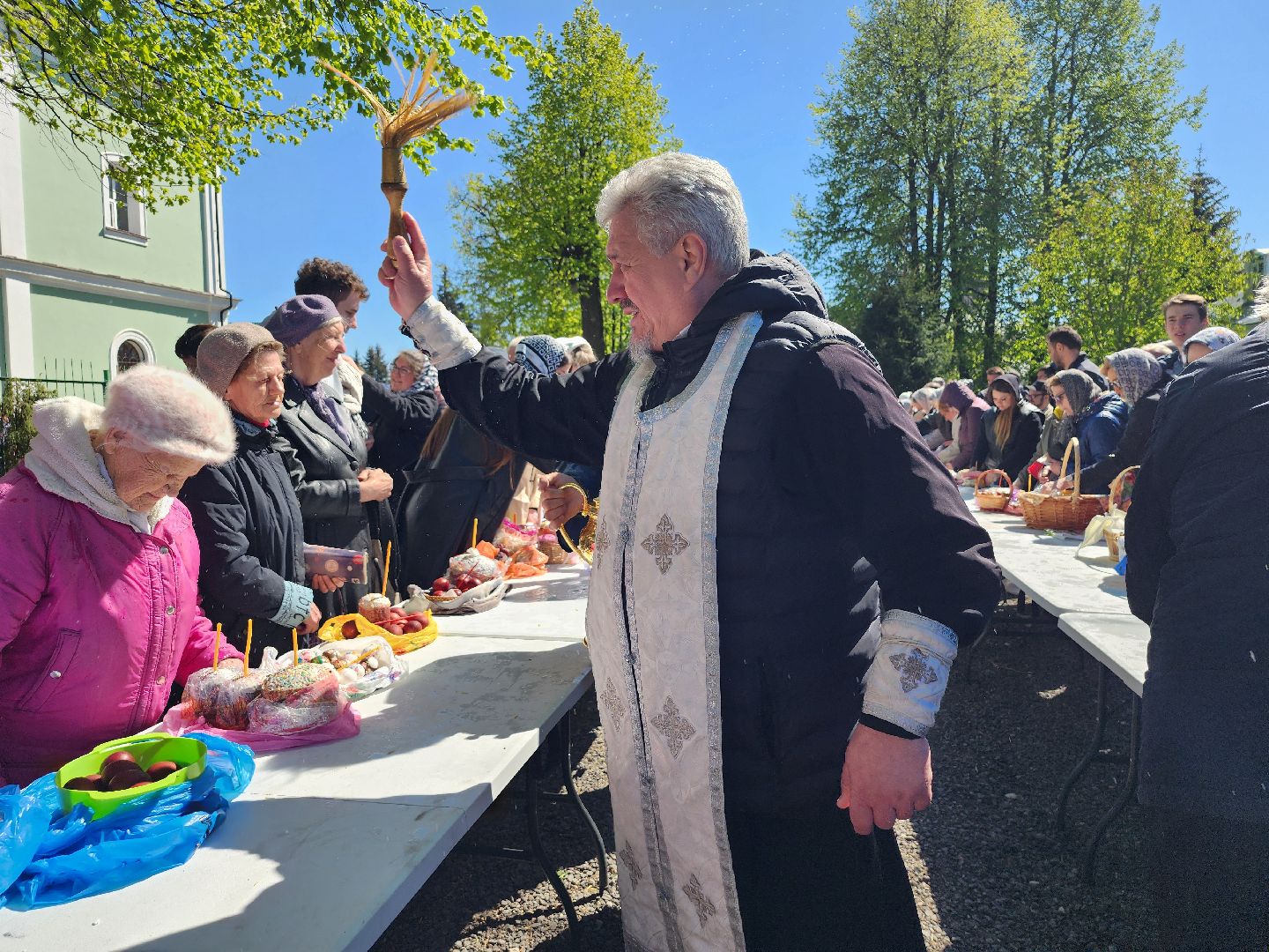 Пасха, Великая Суббота, освящение пасхальных куличей, Старая Купавна, Богородский городской округ,