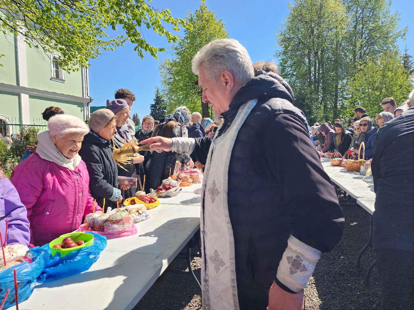Пасха, Великая Суббота, освящение пасхальных куличей, Старая Купавна, Богородский городской округ,