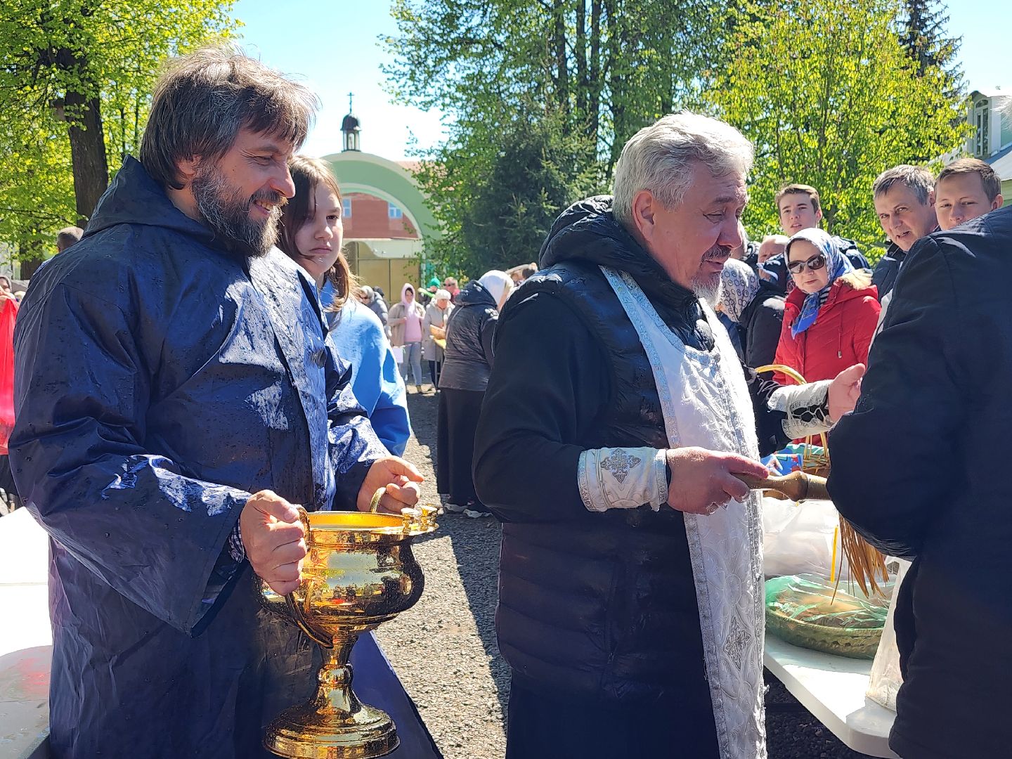 Пасха, Великая Суббота, освящение пасхальных куличей, Старая Купавна, Богородский городской округ,