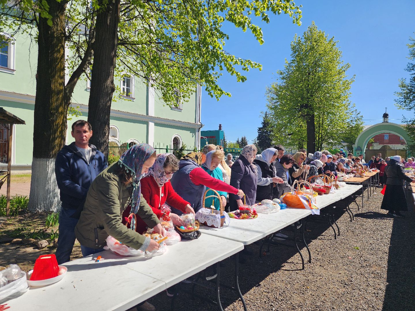 Пасха, Великая Суббота, освящение пасхальных куличей, Старая Купавна, Богородский городской округ,