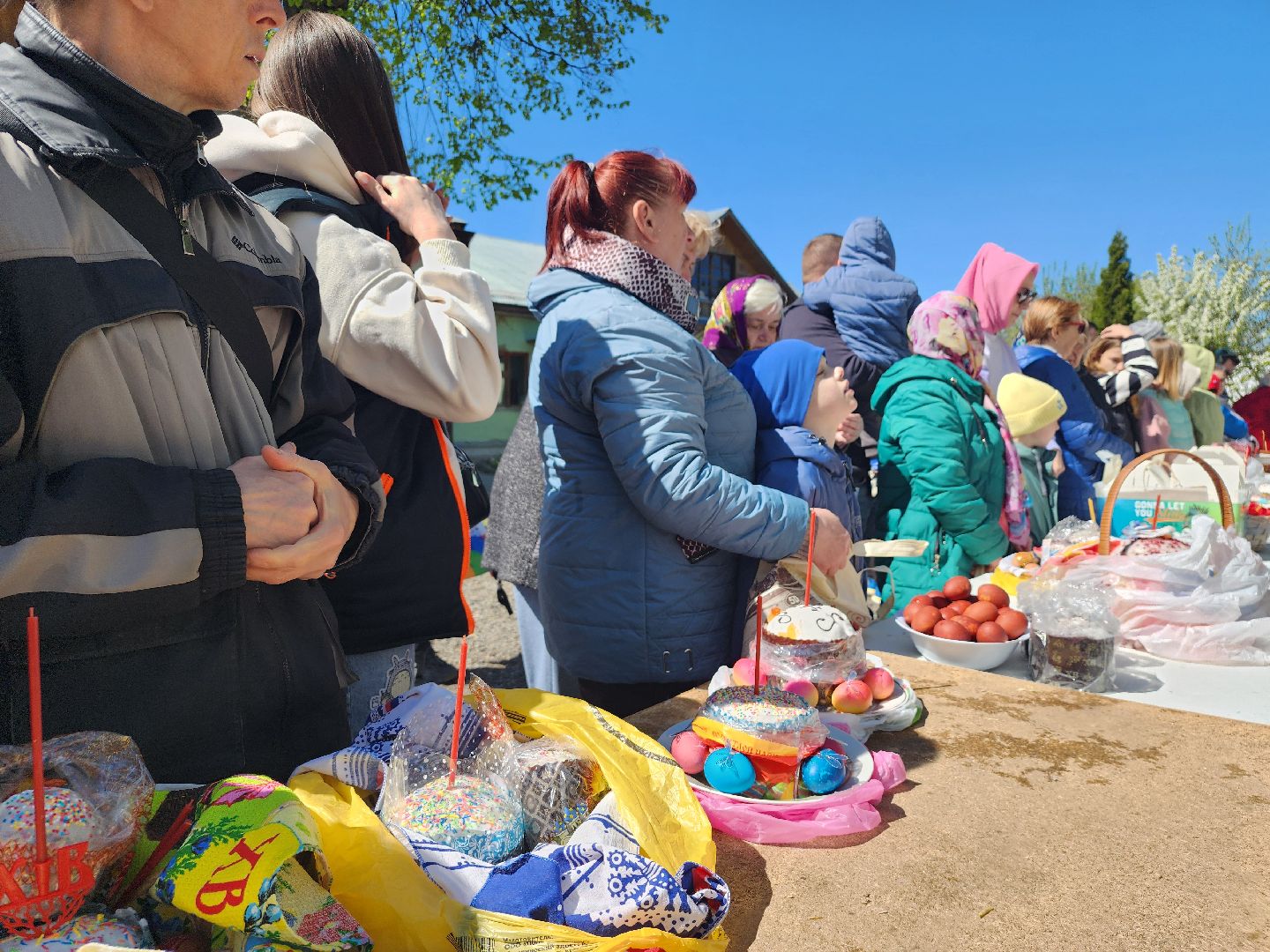 Пасха, Великая Суббота, освящение пасхальных куличей, Старая Купавна, Богородский городской округ,