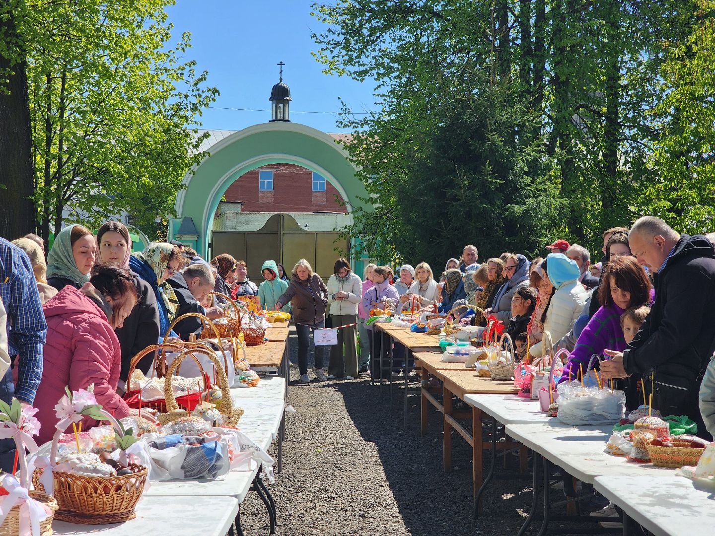 Пасха, Великая Суббота, освящение пасхальных куличей, Старая Купавна, Богородский городской округ,