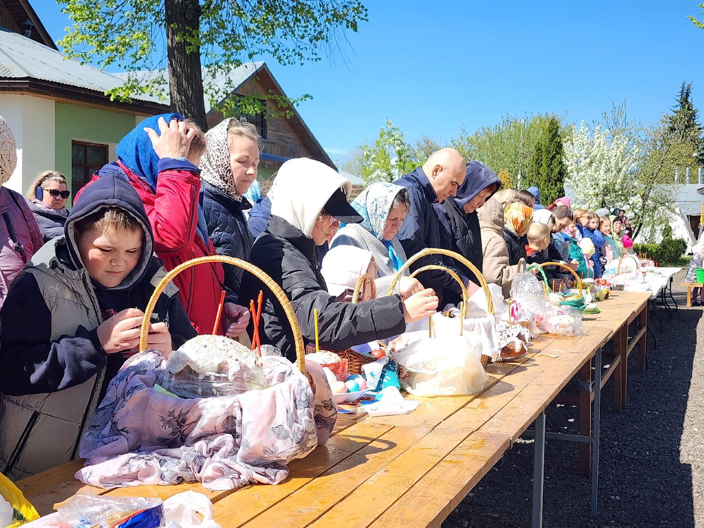 Пасха, Великая Суббота, освящение пасхальных куличей, Старая Купавна, Богородский городской округ,