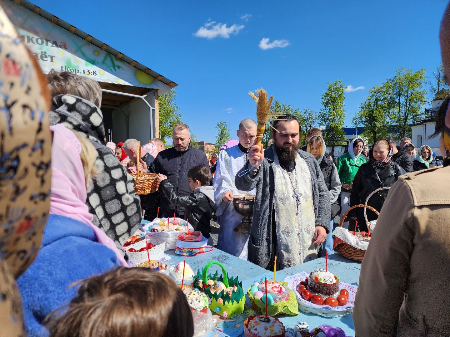 ногинск, пасха, храм, общество, жители, кулич,