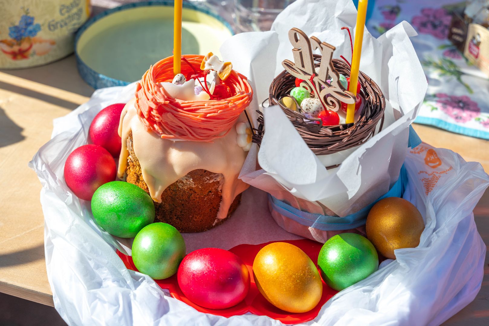 Реутов, Троицкий храм, Храм Казанской иконы Божьей Матери, Пасха, Христос воскрес, куличи, яйца, освящение, освящение куличей,