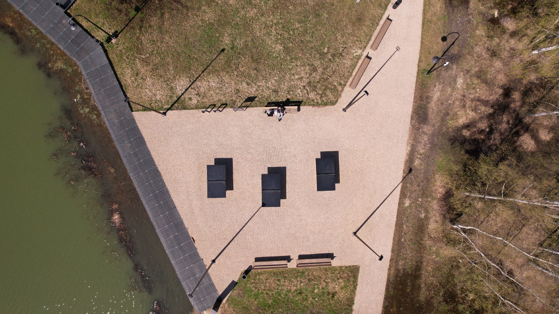 видео с коптера, электрогорск, благоустройство,