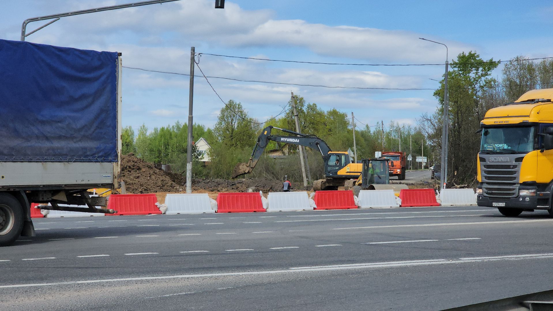 строительство, Дорога, федеральная дорога, дорохово, Минское шоссе, Развязка, дорожная служба, руза,
