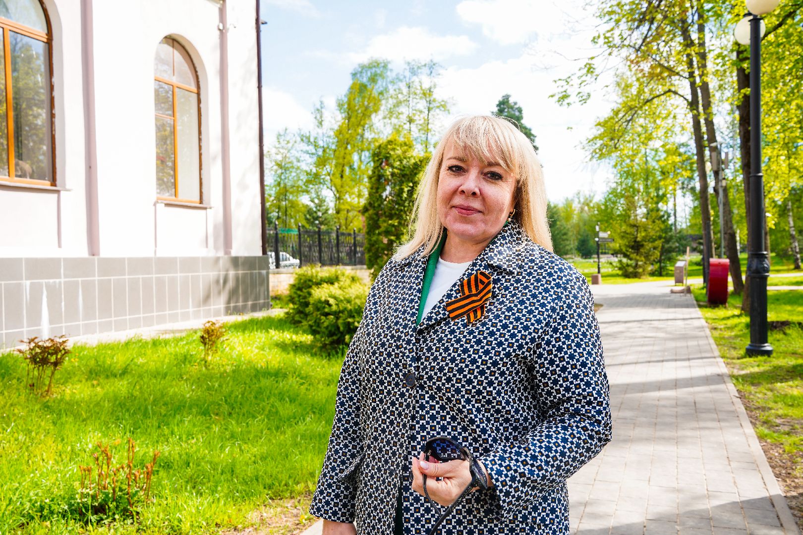 георгиевская лента, День Победы, Рошаль, Большая Шатура, парк Крестов брод,