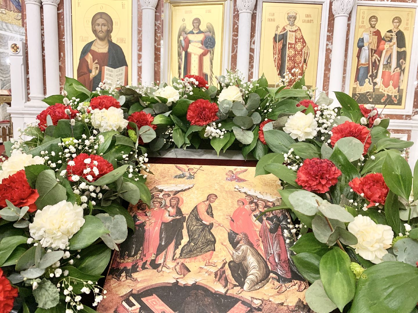 Балашиха, Подмосковье, пасхальное богослужение, Пасха, крестный ход,