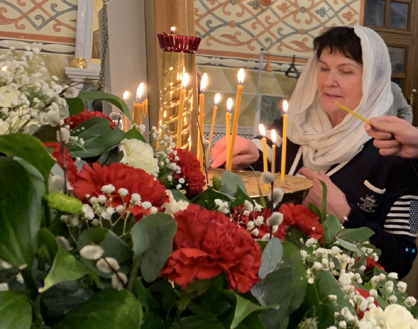 Балашиха, Подмосковье, пасхальное богослужение, Пасха, крестный ход,