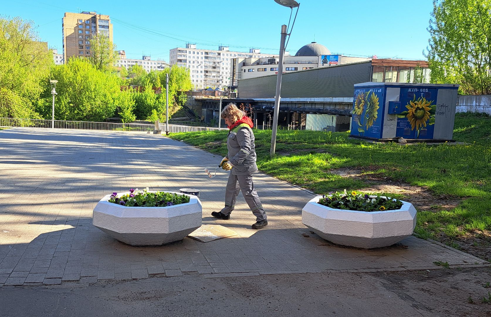 Щелково, цвет, набережная,