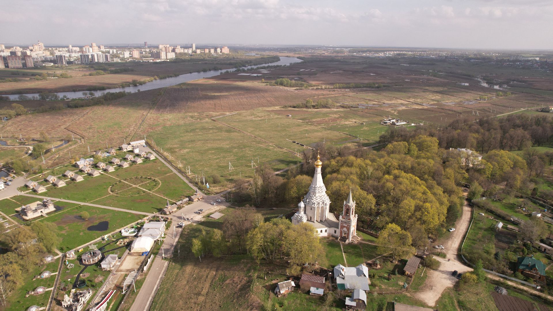 видео с коптера, церковь, культура,