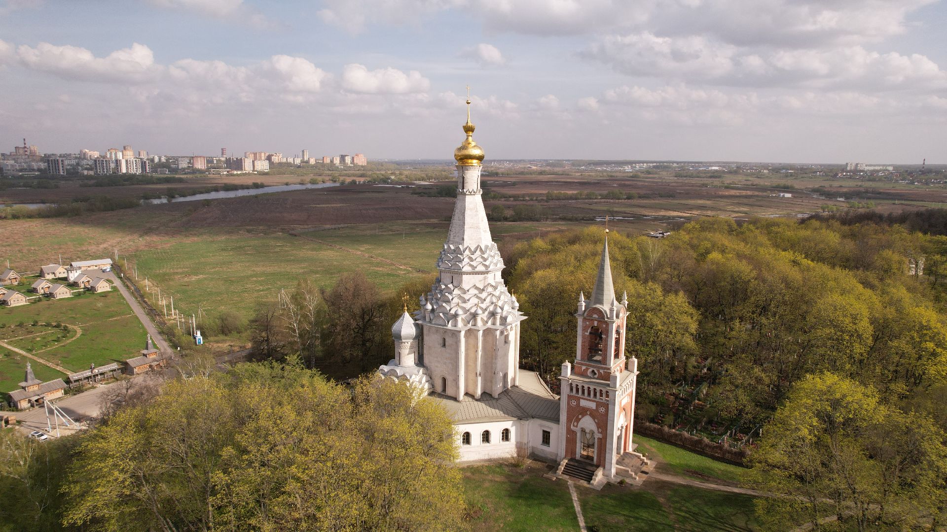 видео с коптера, церковь, культура,