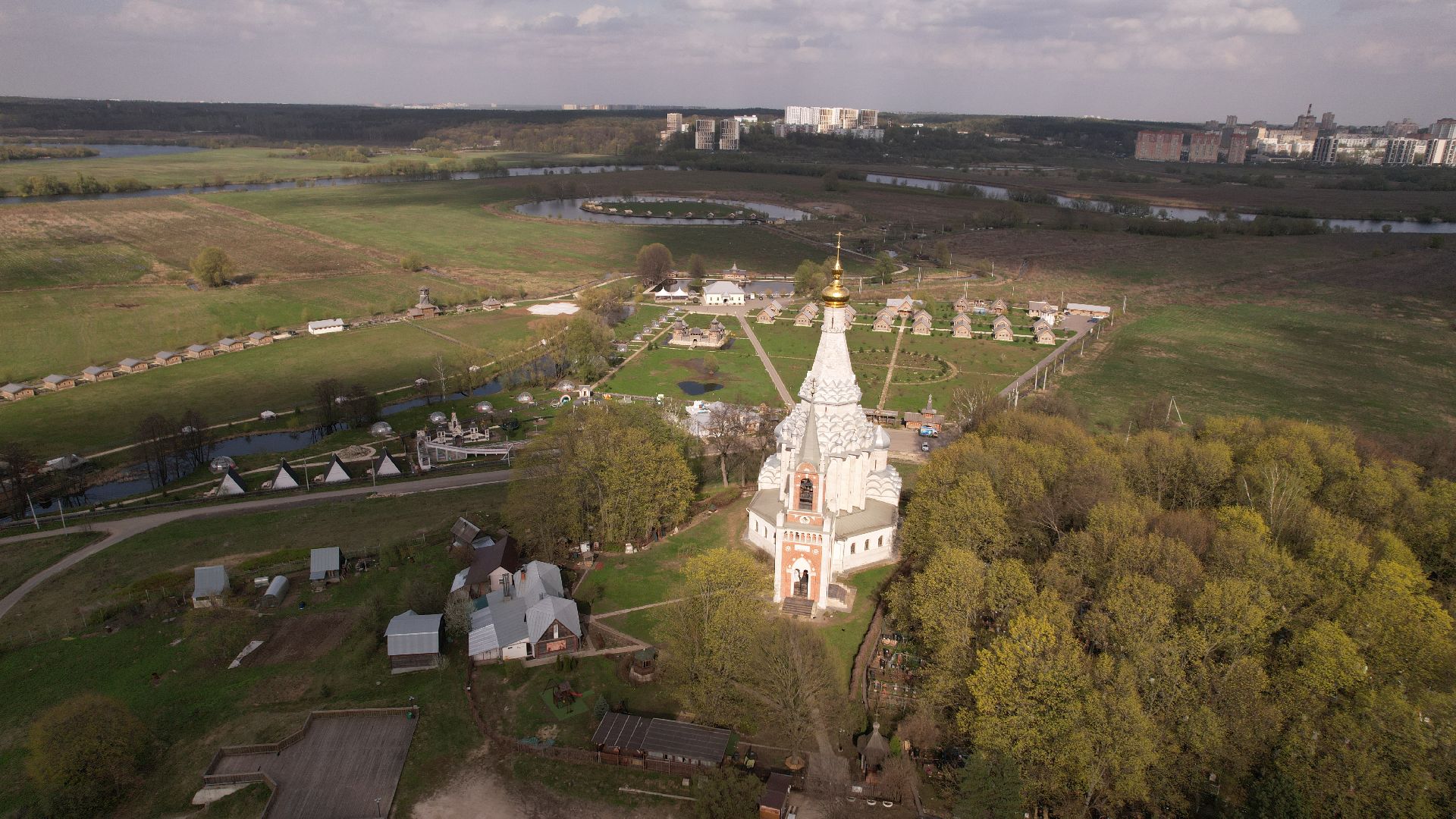 видео с коптера, церковь, культура,