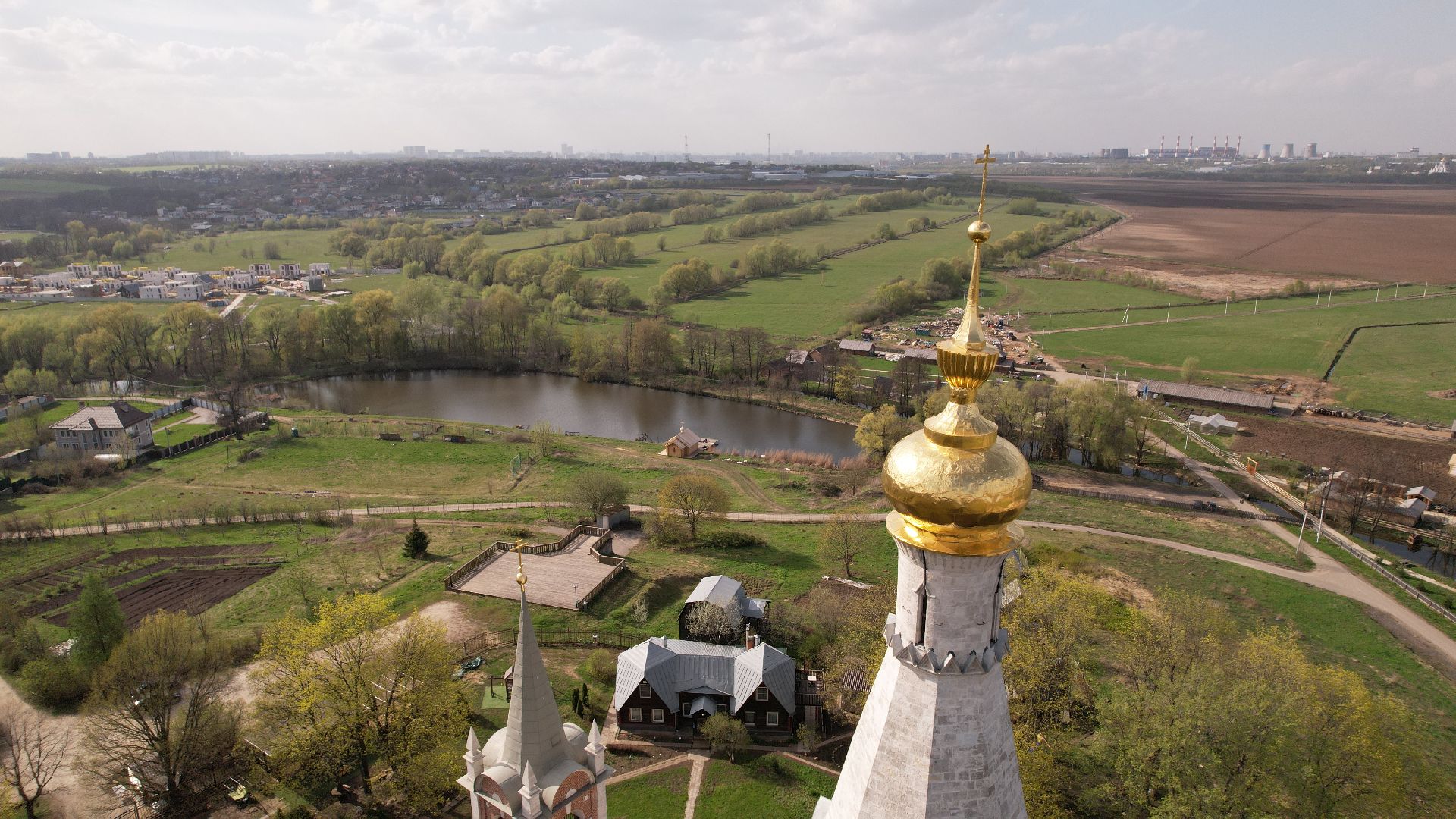 видео с коптера, церковь, культура,