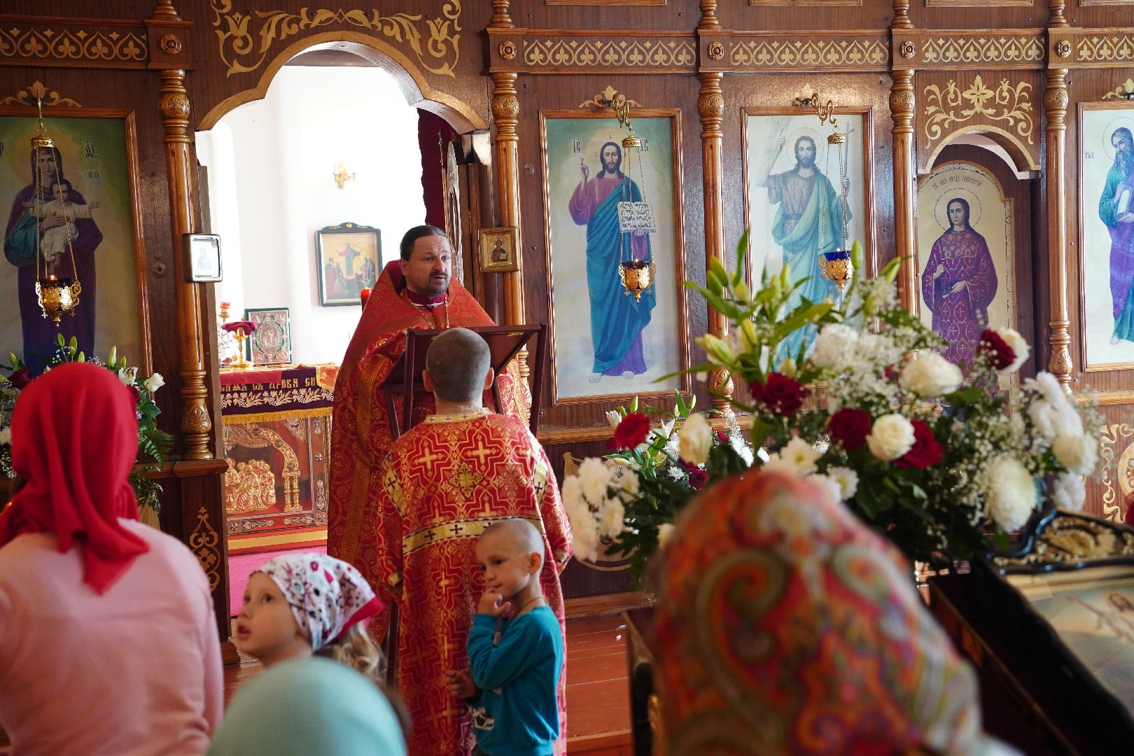 Пасха, богослужение, литургия, Рошаль, скорбященский храм,