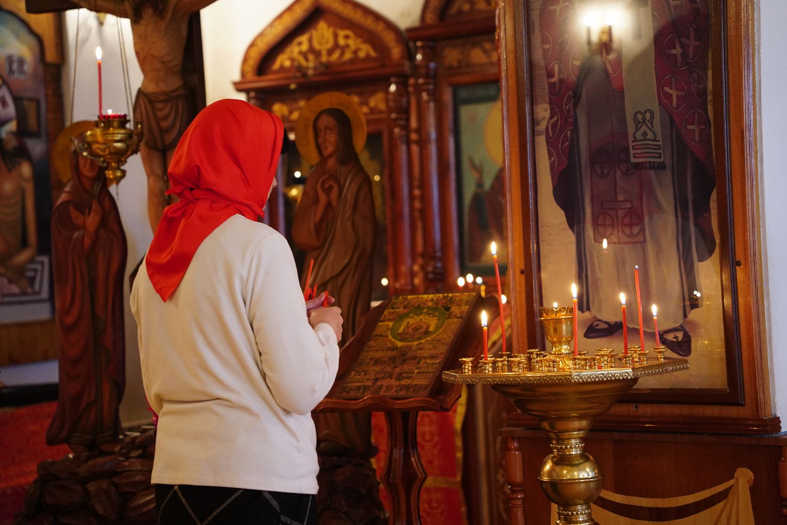 Пасха, богослужение, литургия, Рошаль, скорбященский храм,