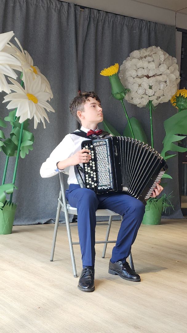 электросталь, культура, культура подмосковья, концерт, баянист, пасха, музыкальная школа,