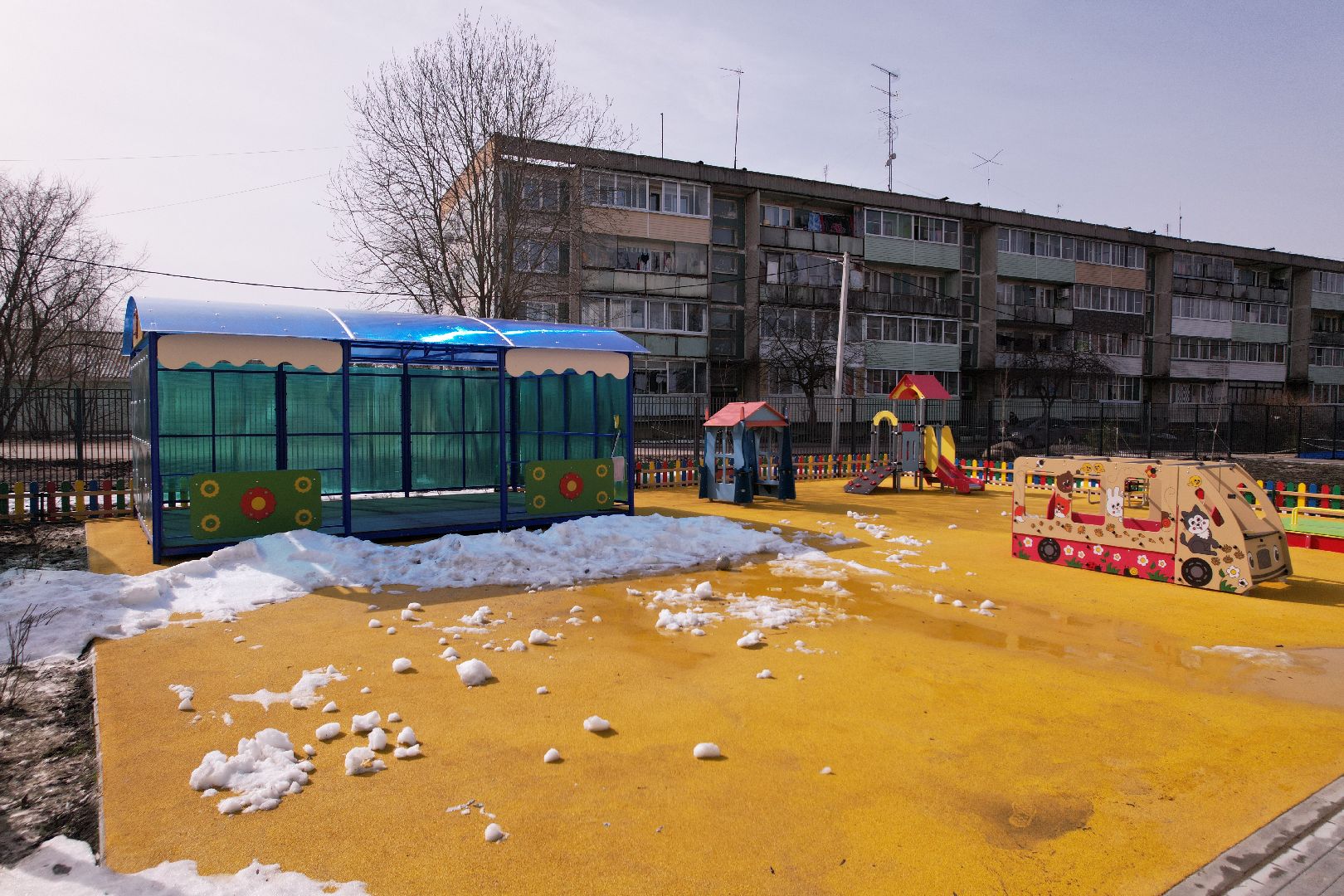видео с коптера, волоколамск, детский сад,