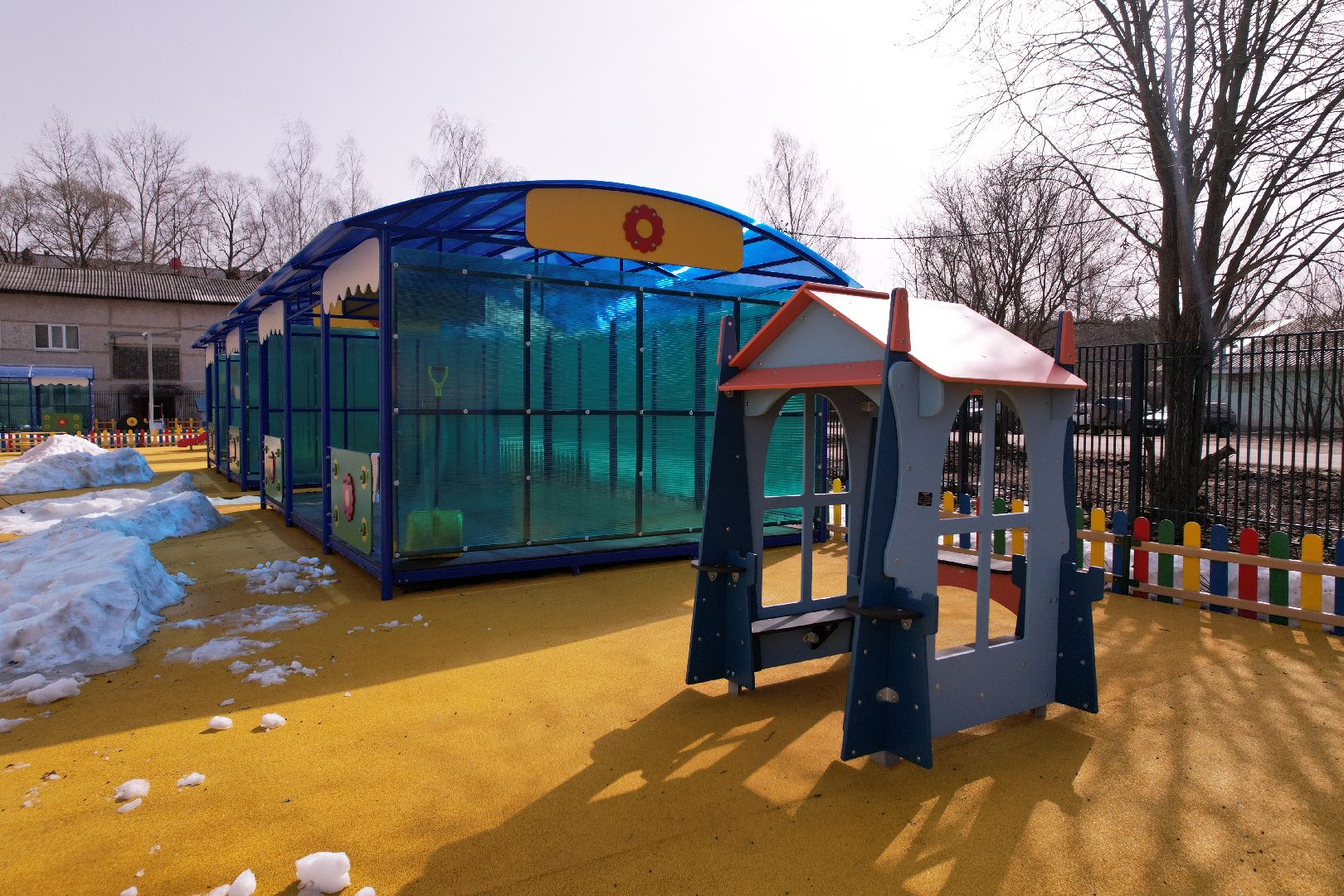 видео с коптера, волоколамск, детский сад,