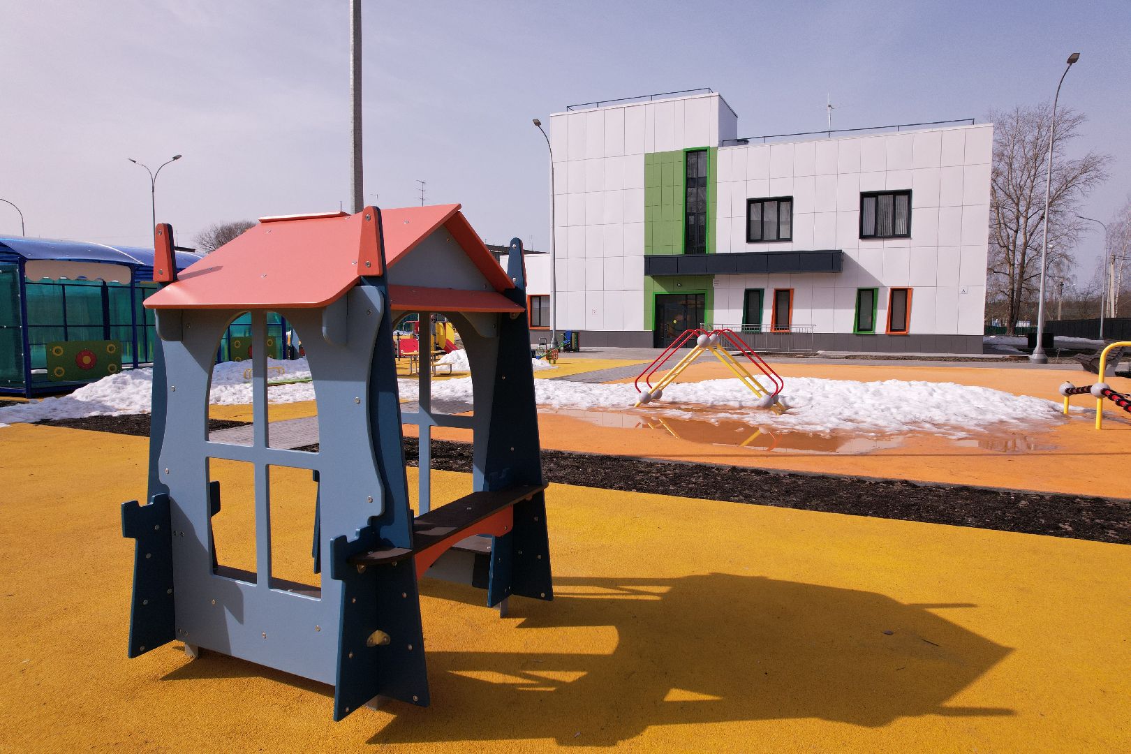 видео с коптера, волоколамск, детский сад,