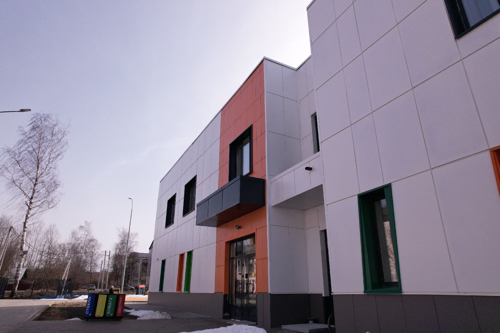 видео с коптера, волоколамск, детский сад,