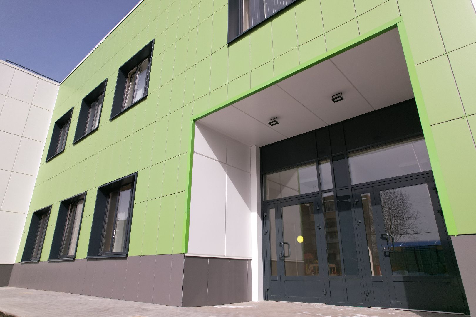 видео с коптера, волоколамск, детский сад,