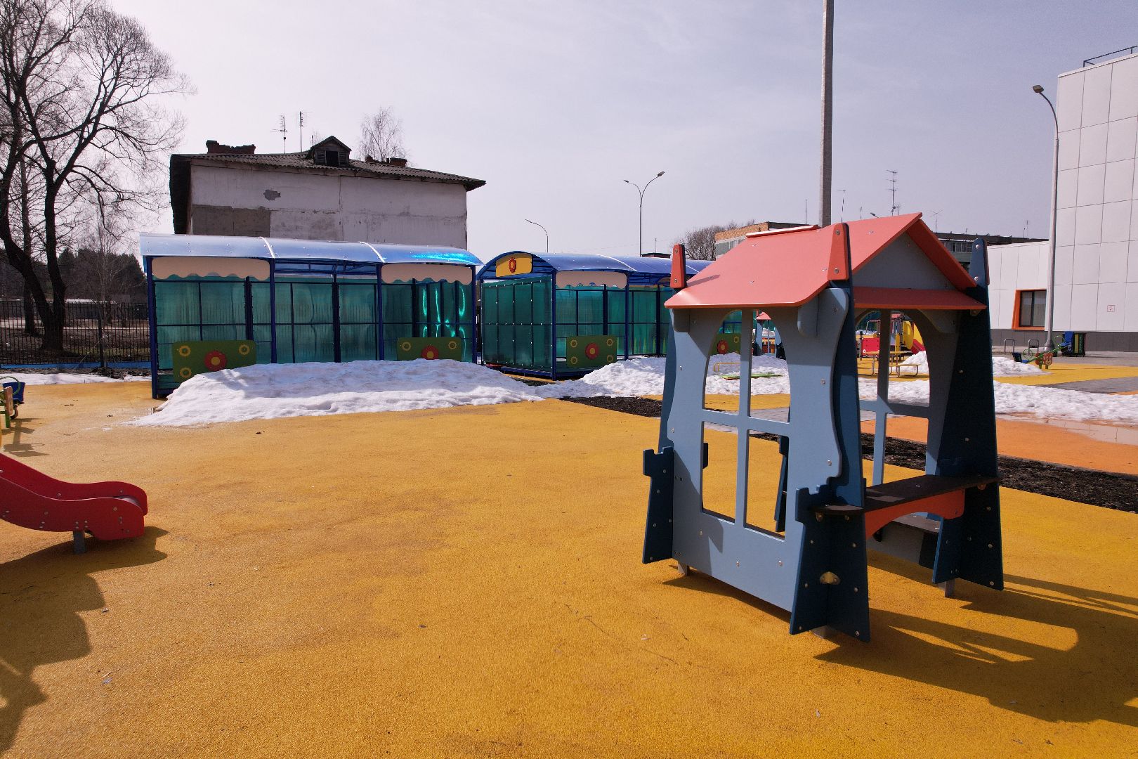 видео с коптера, волоколамск, детский сад,