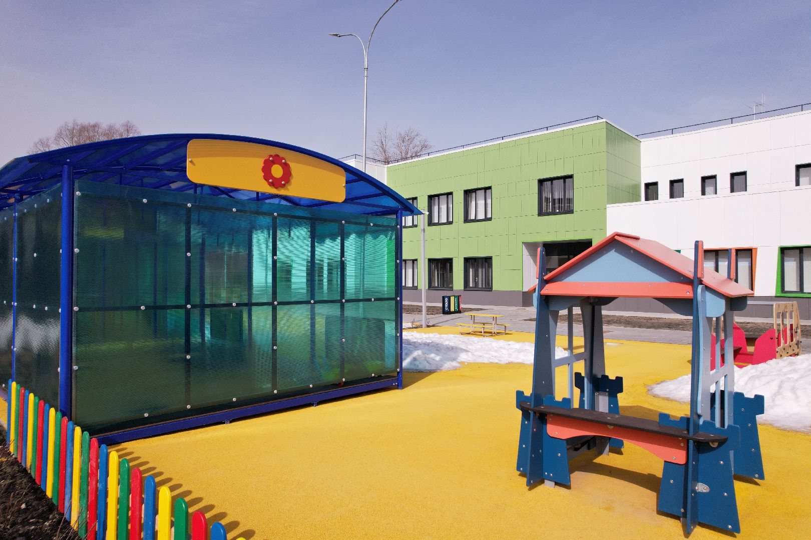 видео с коптера, волоколамск, детский сад,