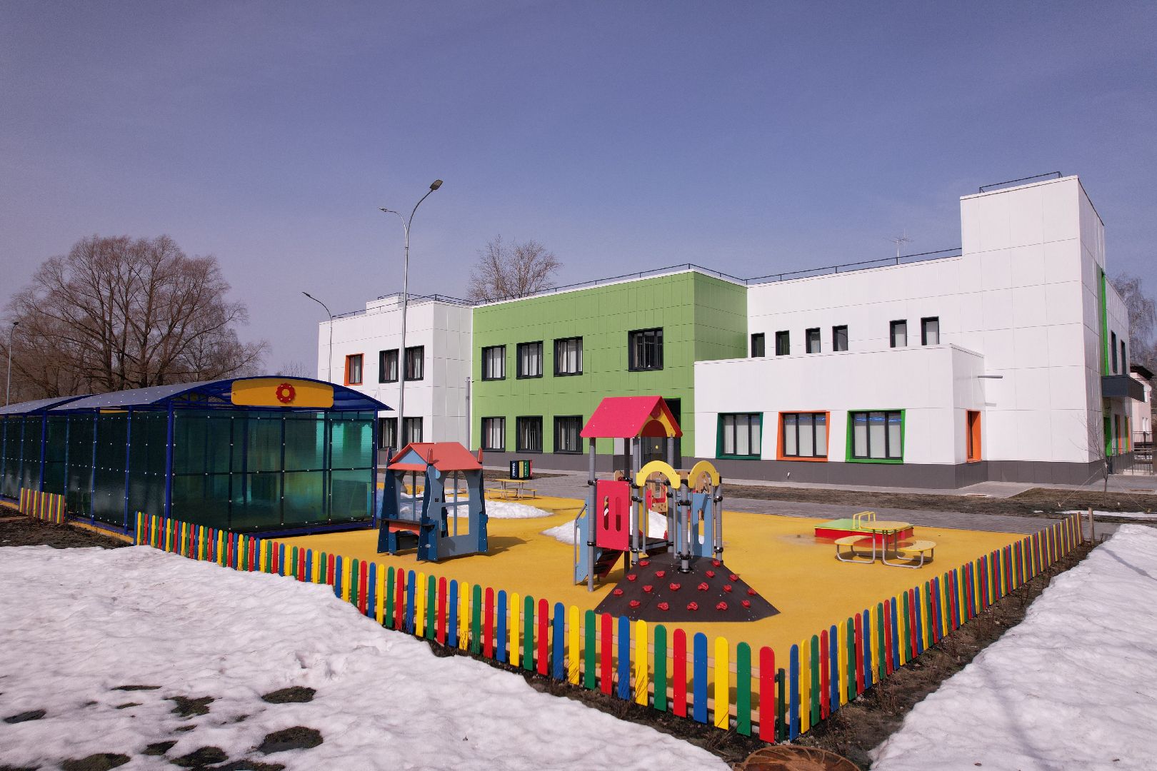 видео с коптера, волоколамск, детский сад,