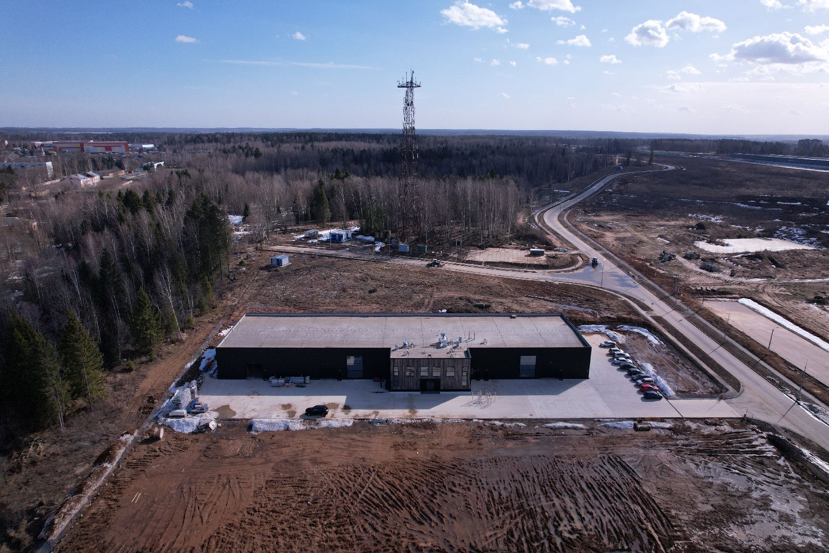 видео с коптера, солнечногорск, индустриальный парк,