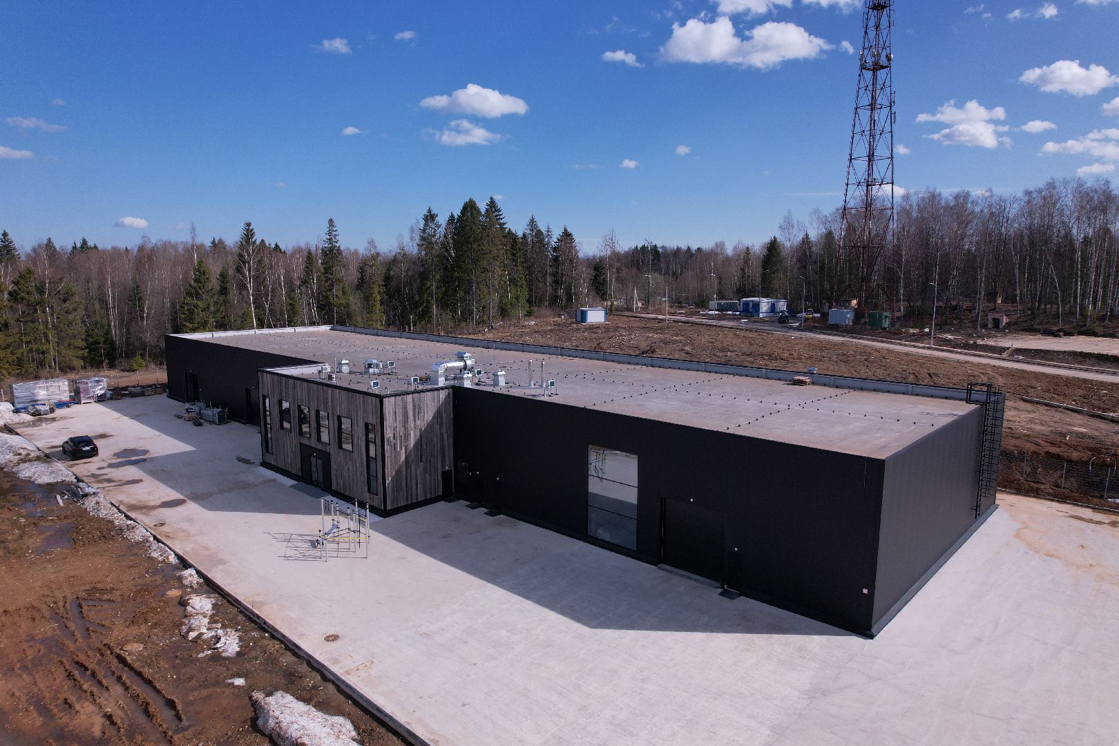 видео с коптера, солнечногорск, индустриальный парк,