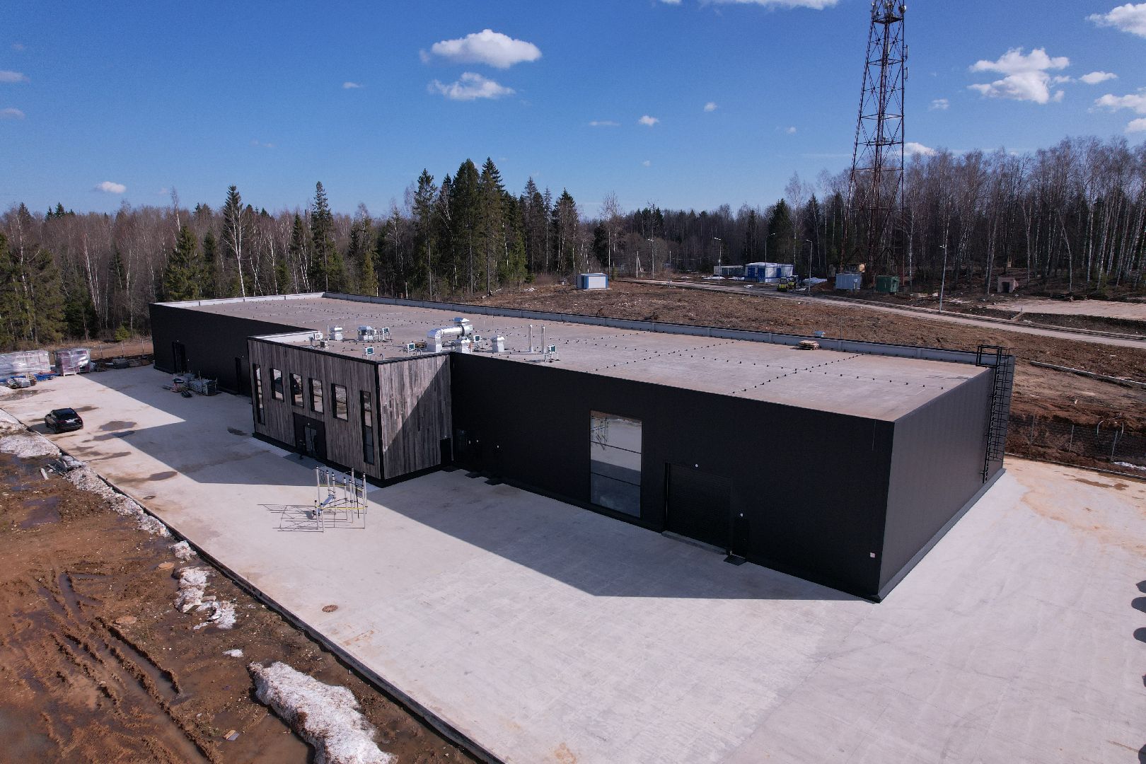 видео с коптера, солнечногорск, индустриальный парк,