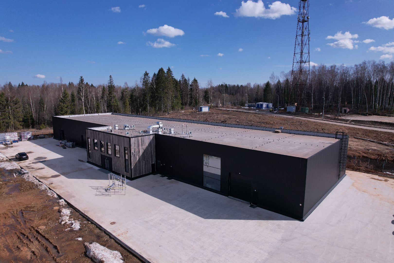 видео с коптера, солнечногорск, индустриальный парк,