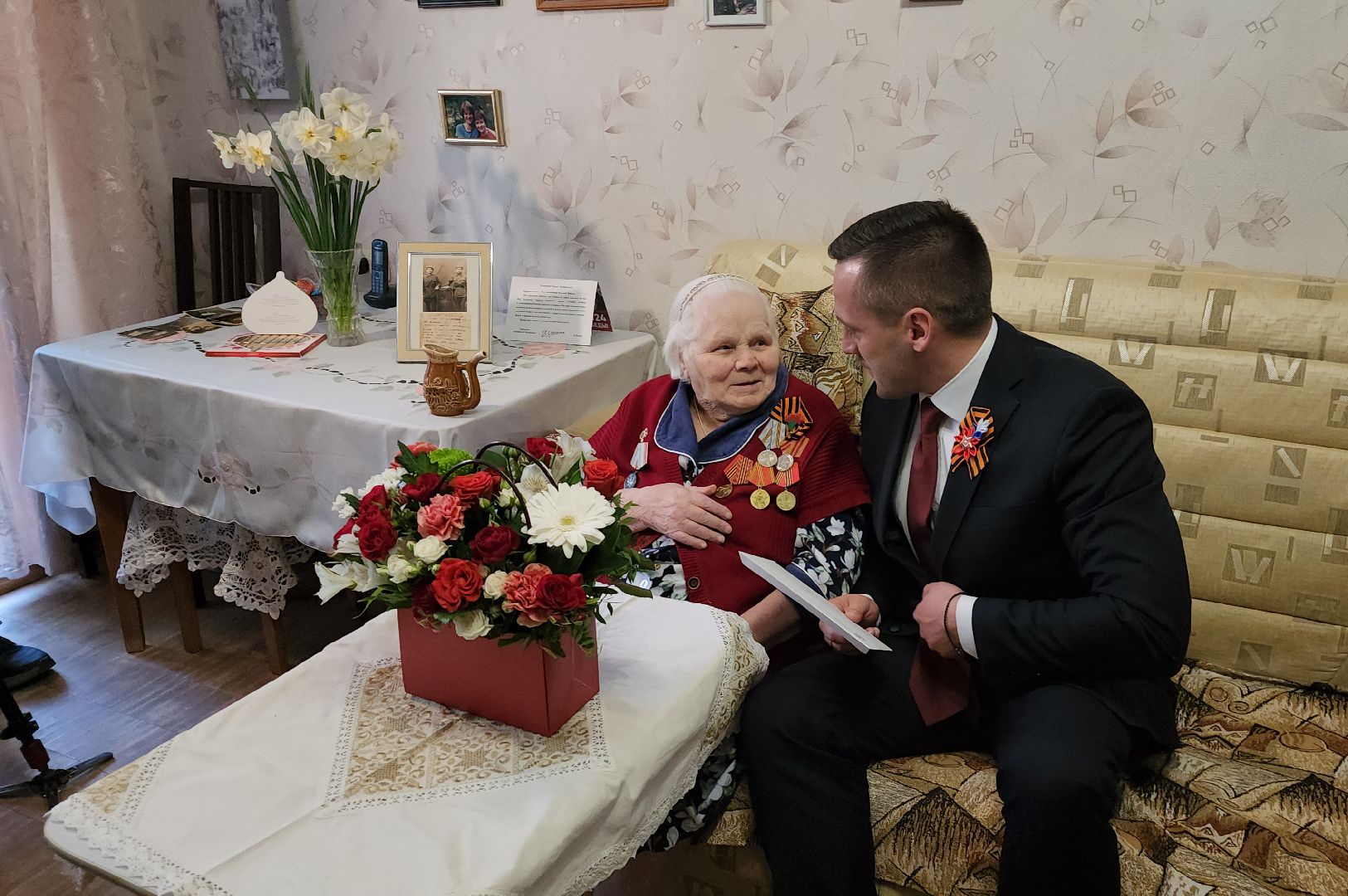 Дубна, Глава, Подарки, Ветераны, День Победы,