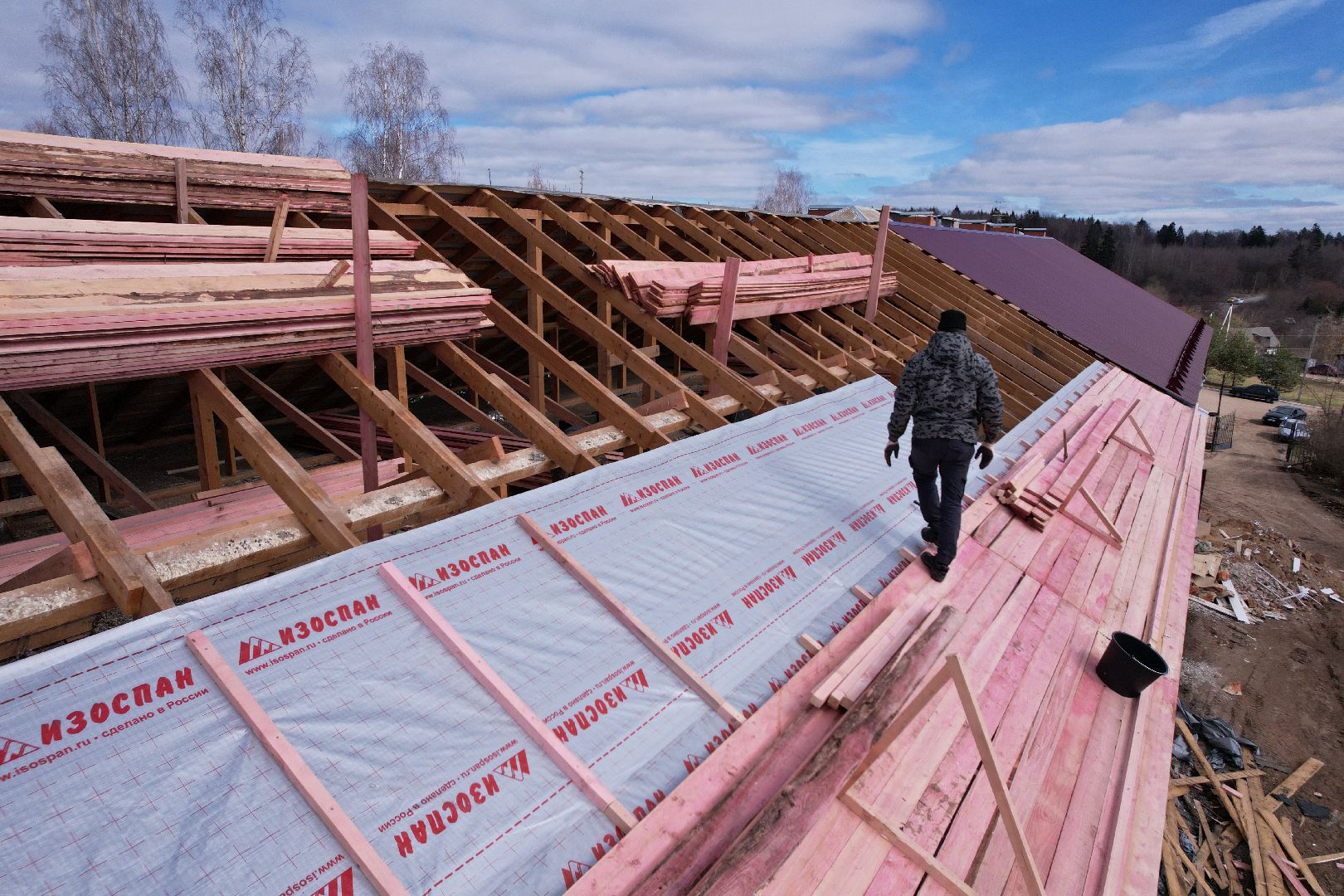 видео с коптера, истра, школа,